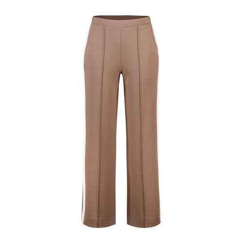 MS Mode wide leg regular waist broek zand afbeelding