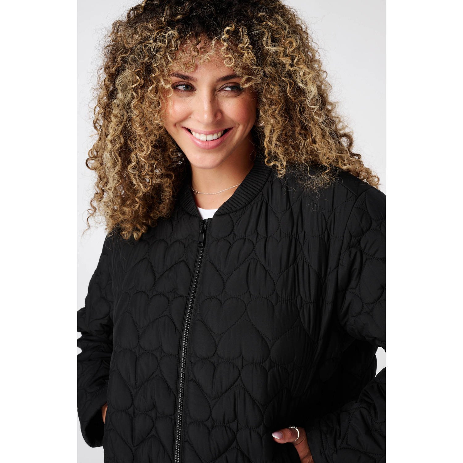 MS Mode jasje quilted zwart
