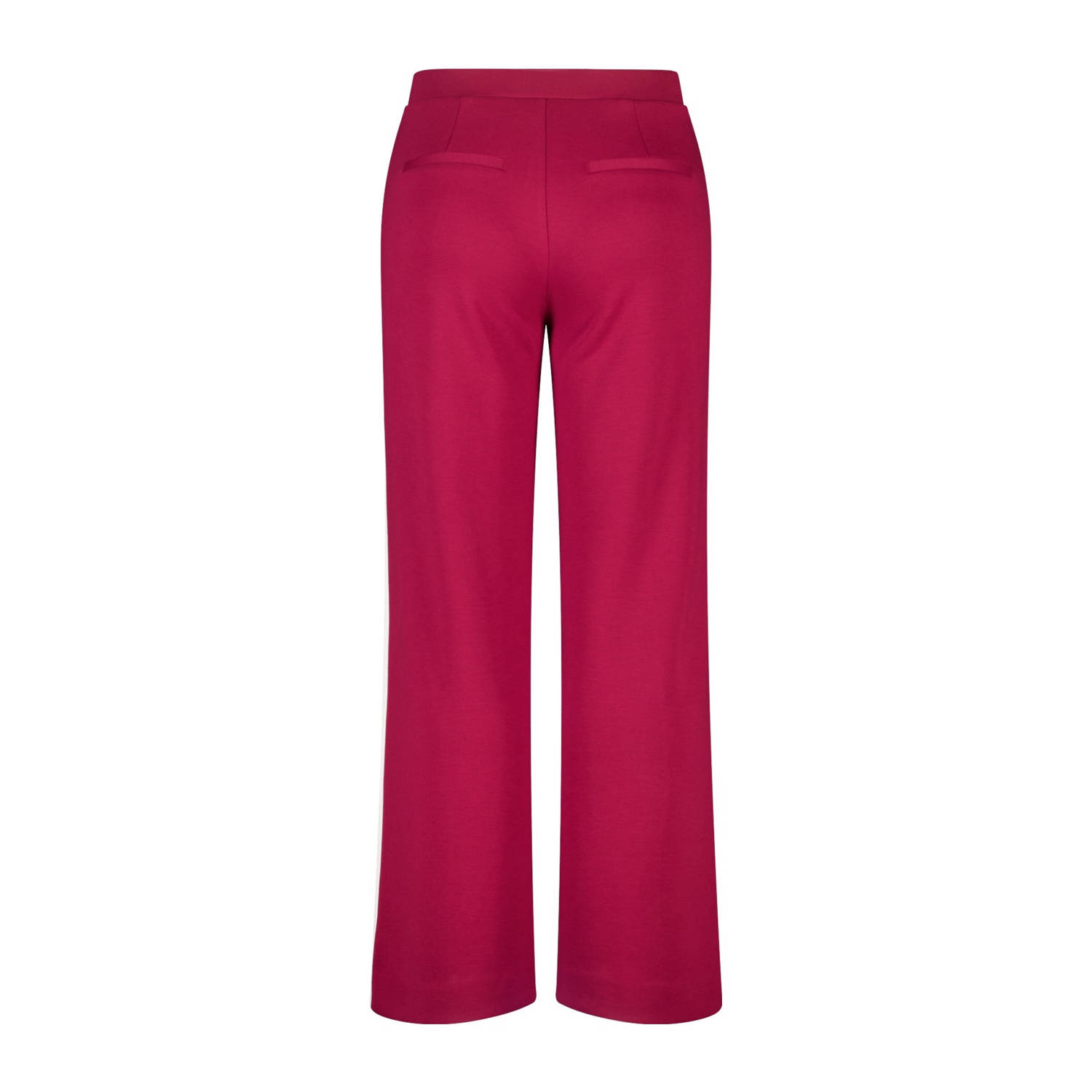 MS Mode wide leg regular waist broek rood