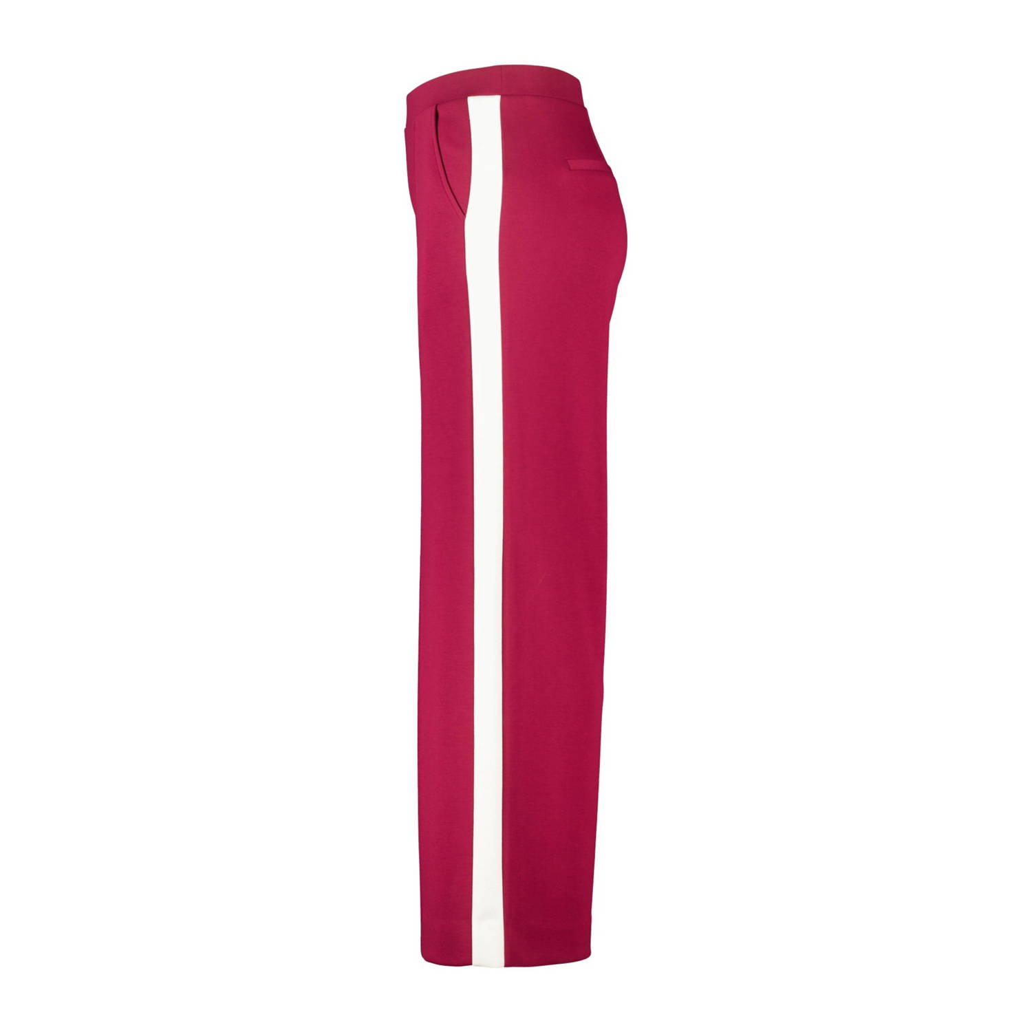 MS Mode wide leg regular waist broek rood