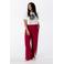 MS Mode wide leg regular waist broek rood