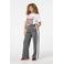 MS Mode wide leg regular waist broek grijs