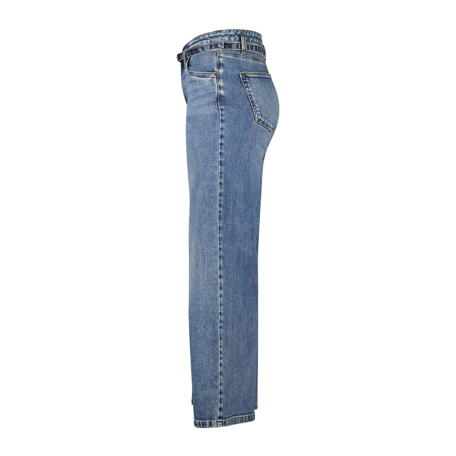 MS Mode wide leg jeans medium blue denim