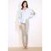 LOLALIZA slim high waist broek lichtkaki