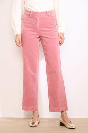 corduroy broek roze