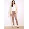 LOLALIZA slim high waist broek taupe