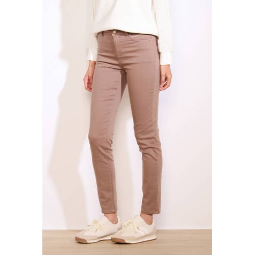 LOLALIZA slim high waist broek taupe afbeelding