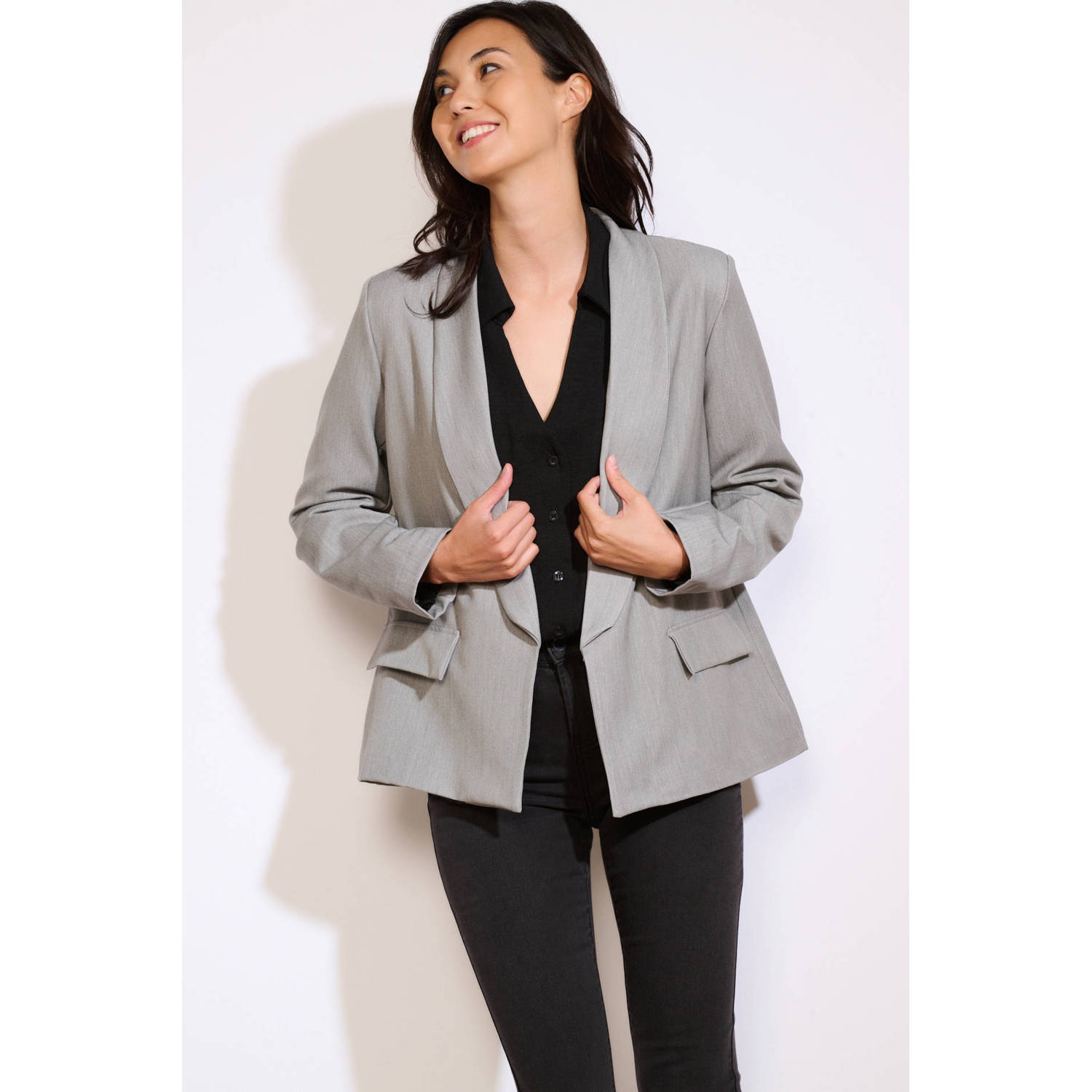 LOLALIZA regular blazer grijs
