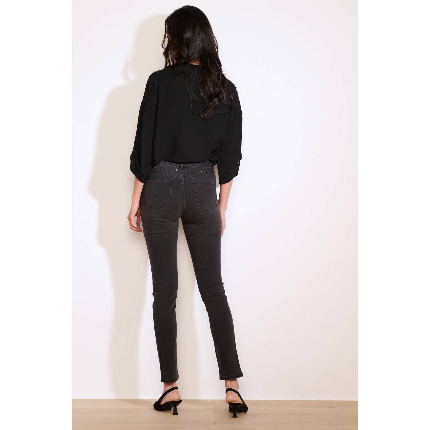 LOLALIZA slim fit jeans black denim