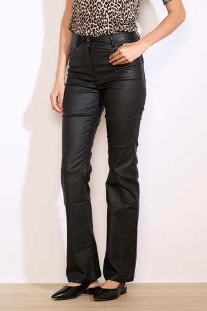 bootcut regular waist broek zwart