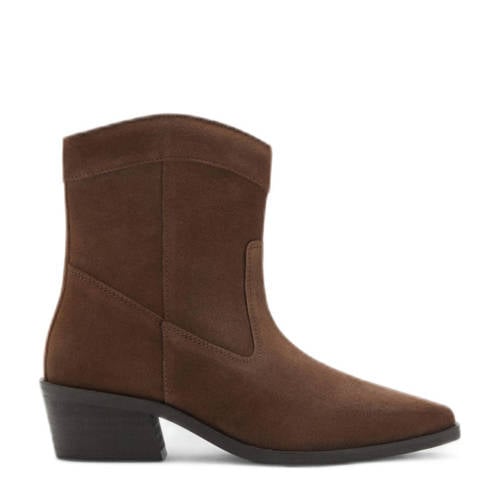 MANGO TEEN suède cowboylaarzen bruin afbeelding