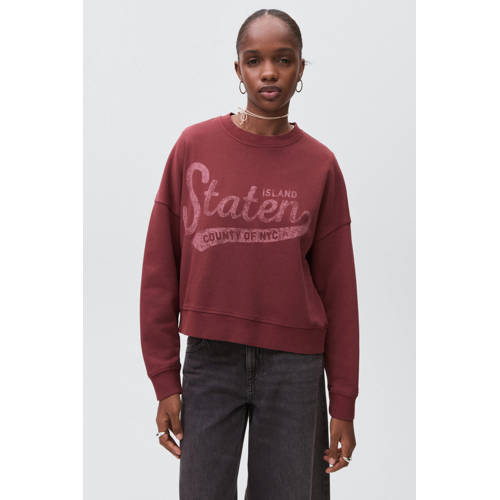 MANGO TEEN sweater donkerrood afbeelding