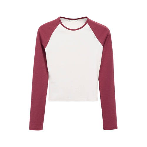 MANGO TEEN longsleeve donkerrood afbeelding