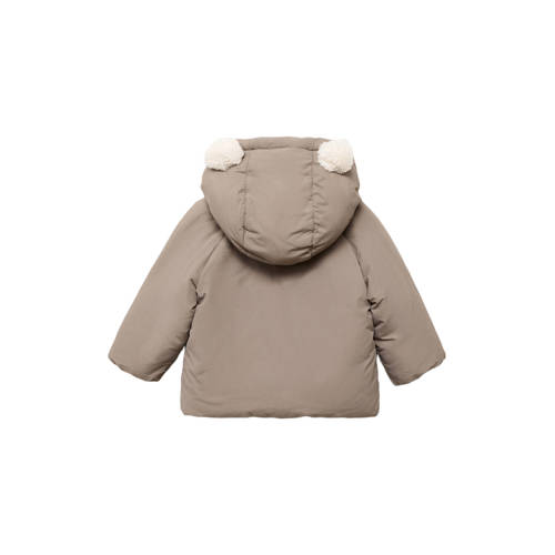 Mango Kids gewatteerde jas lichtbeige afbeelding