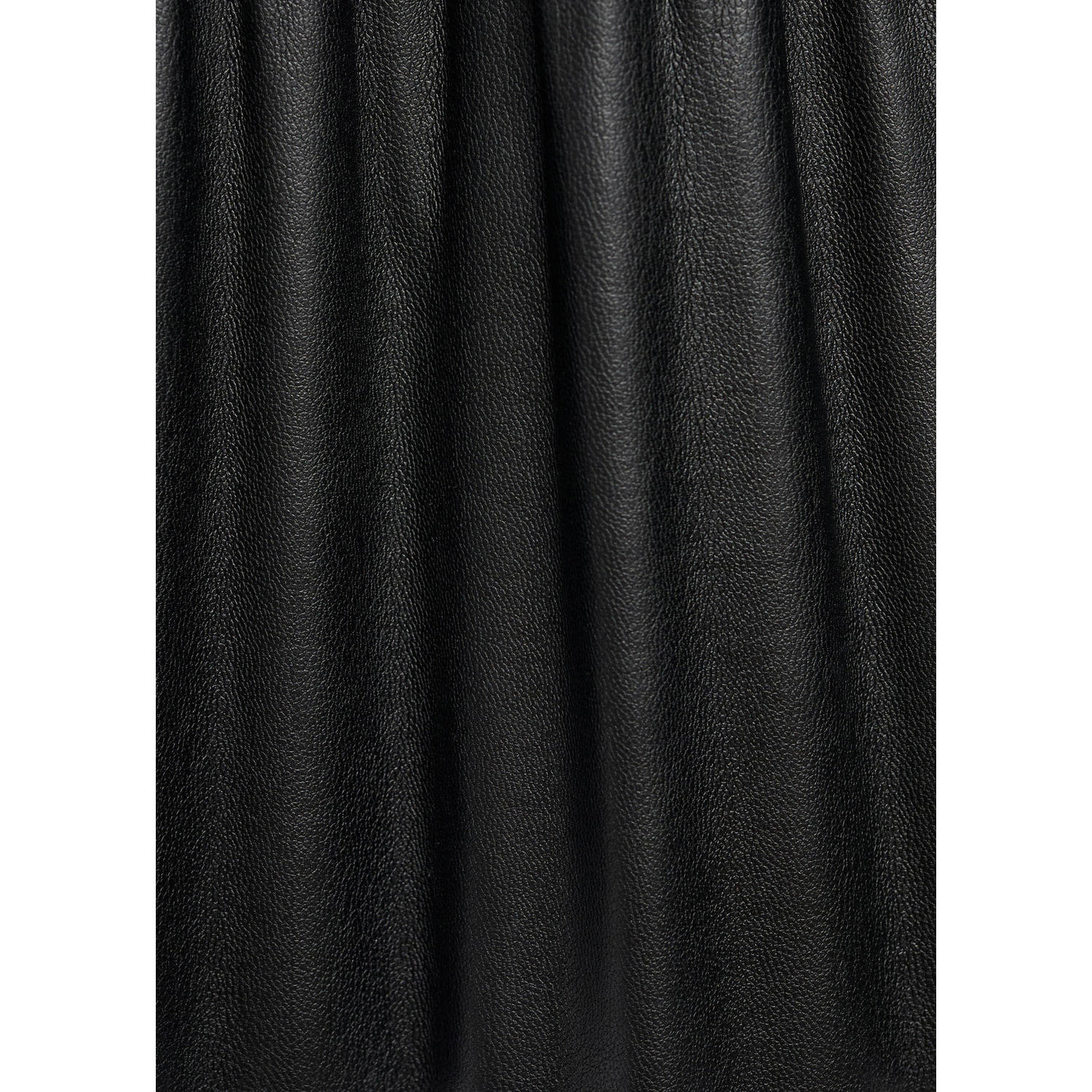 Mango Kids imitatieleren rok zwart