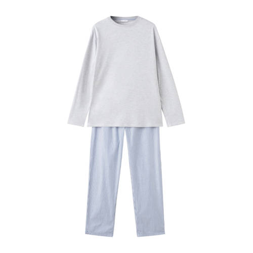 MANGO TEEN pyjama grijs/lichtblauw afbeelding