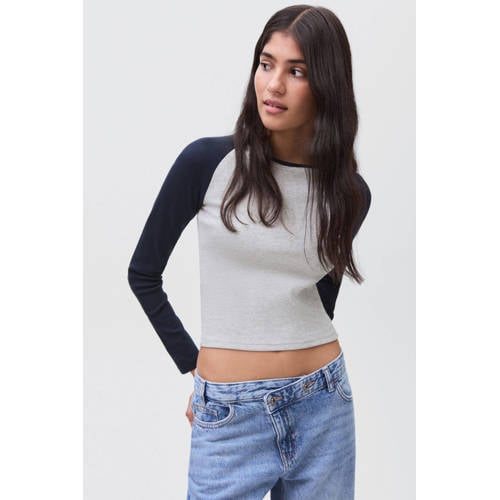 MANGO TEEN longsleeve donkerblauw afbeelding
