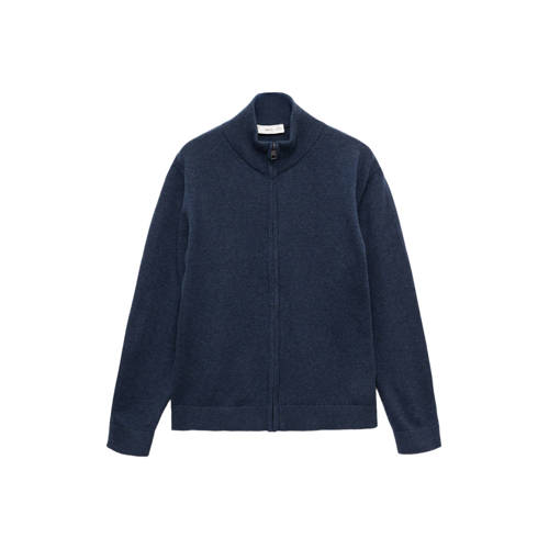 Mango Kids cardigan marine gebreid afbeelding