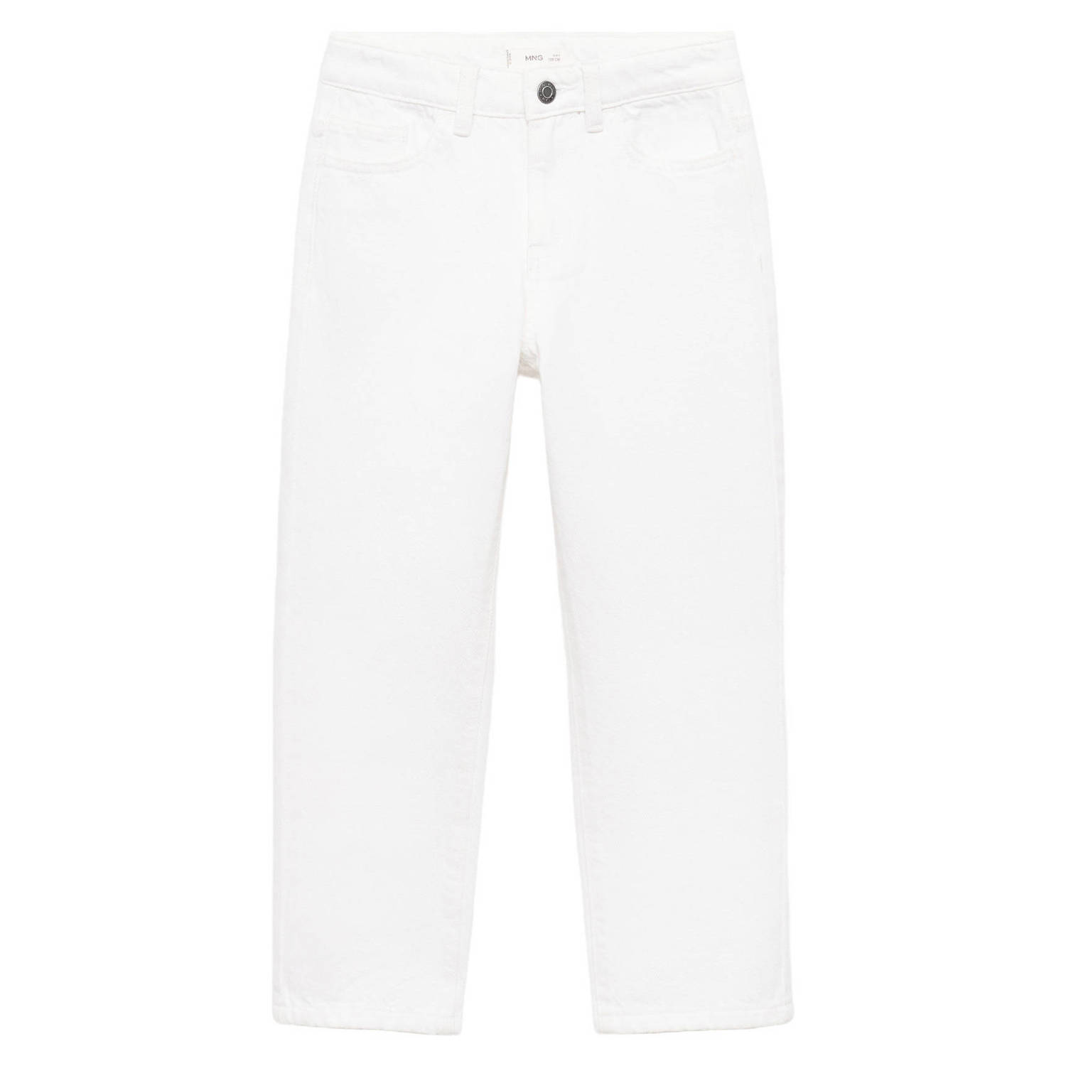 Mango Kids straight leg jeans wit