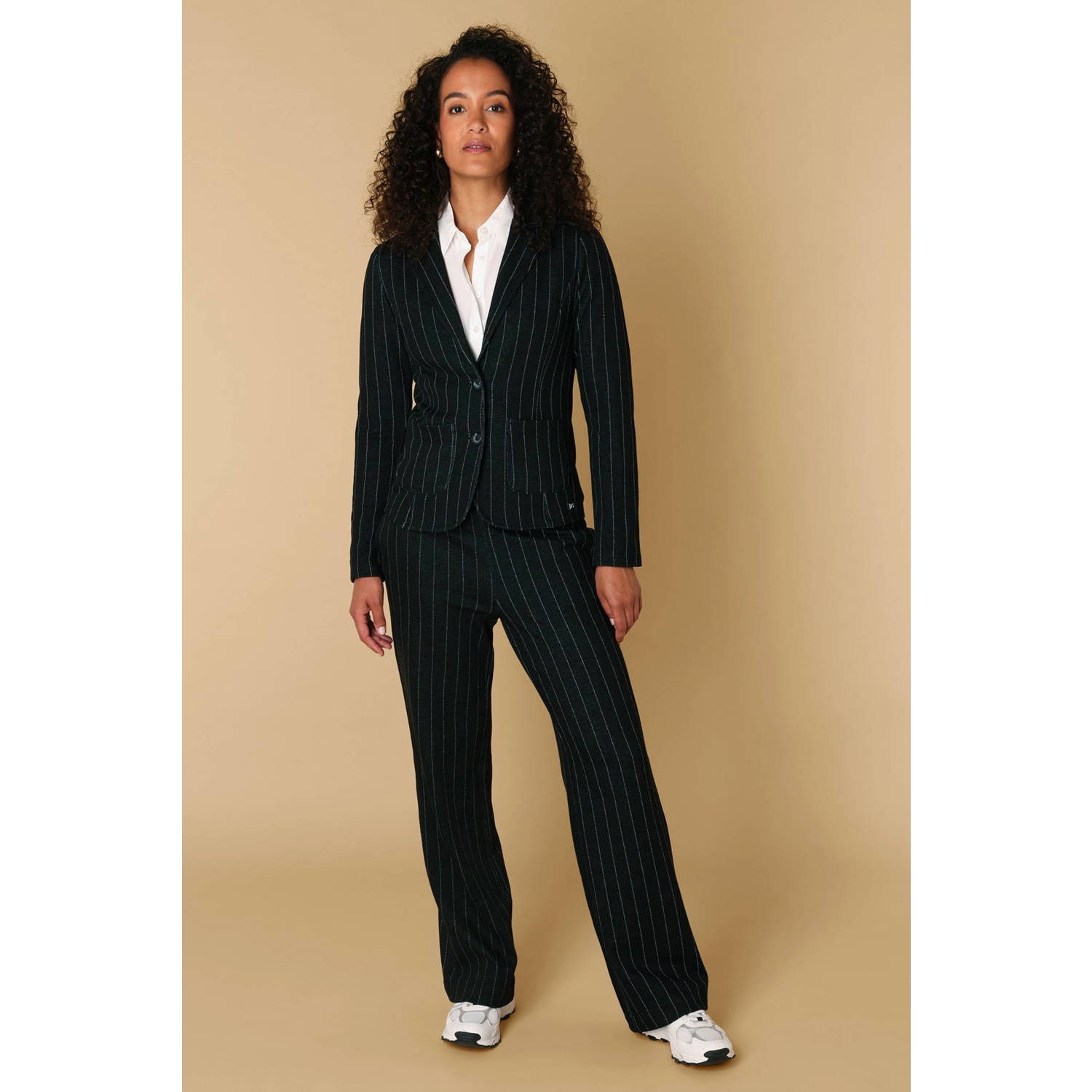 Ivy Beau regular blazer zwart