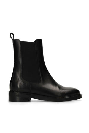 leren chelsea boots zwart