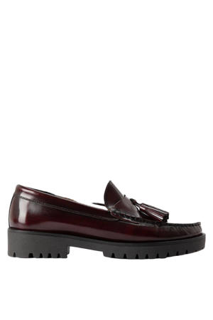 chunky loafers bordeaux
