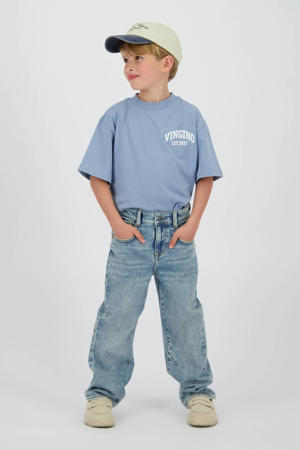 relaxed  waist regular fit jeans light blue denim