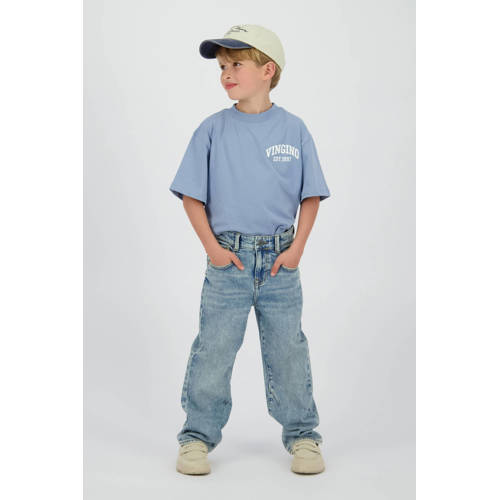 Vingino relaxed  waist regular fit jeans light blue denim afbeelding