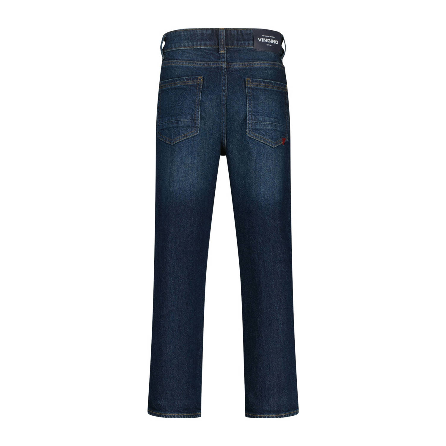 Vingino relaxed  waist regular fit jeans dark blue denim