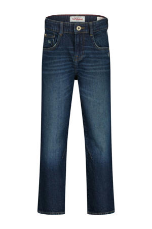 relaxed  waist regular fit jeans dark blue denim