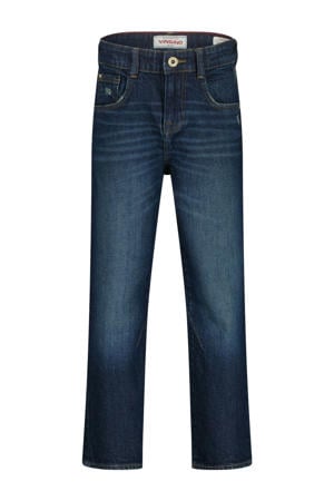 relaxed waist regular fit jeans dark blue denim