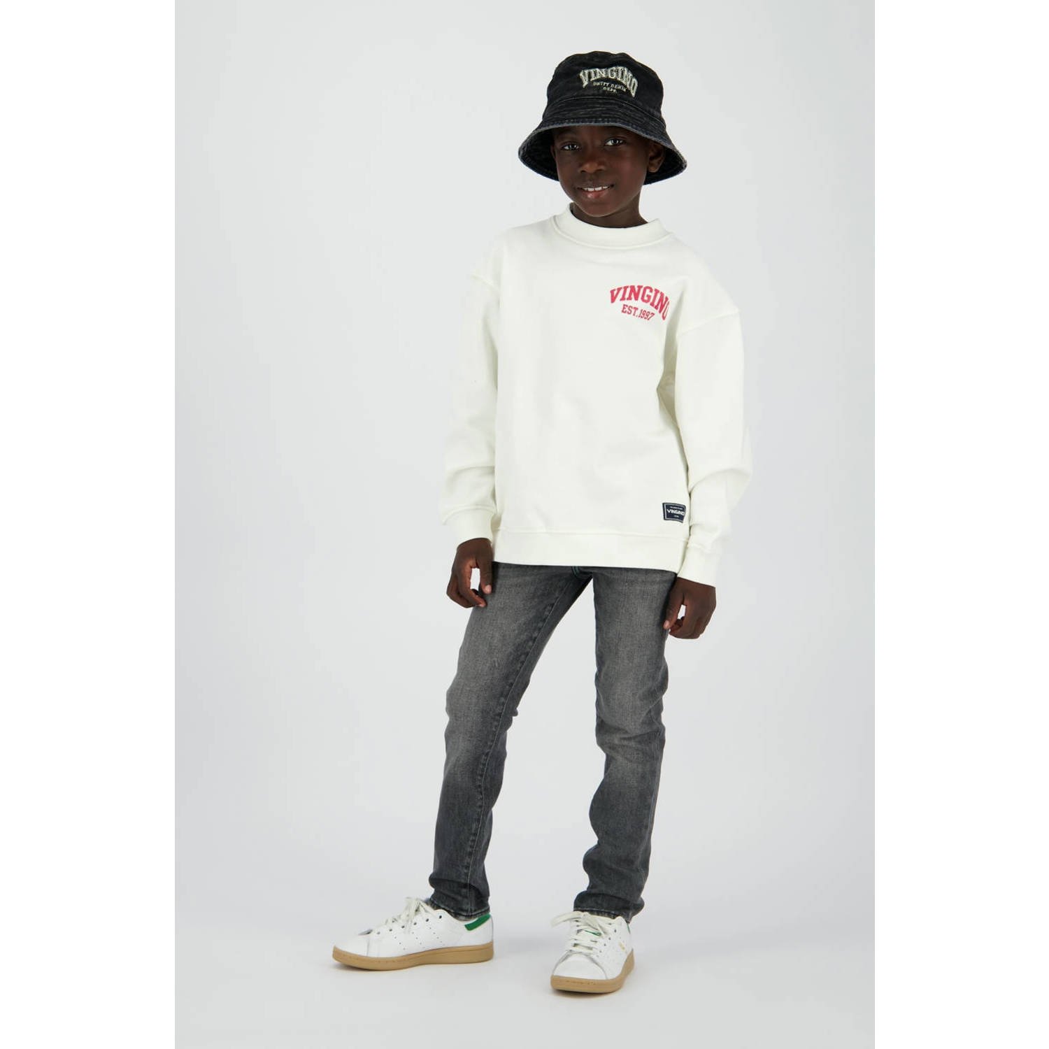 Vingino waist slim fit jeans grey denim