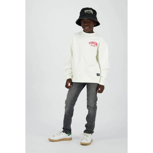 Vingino waist slim fit jeans grey denim afbeelding