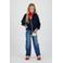 Vingino high waist wide leg jeans dark blue denim