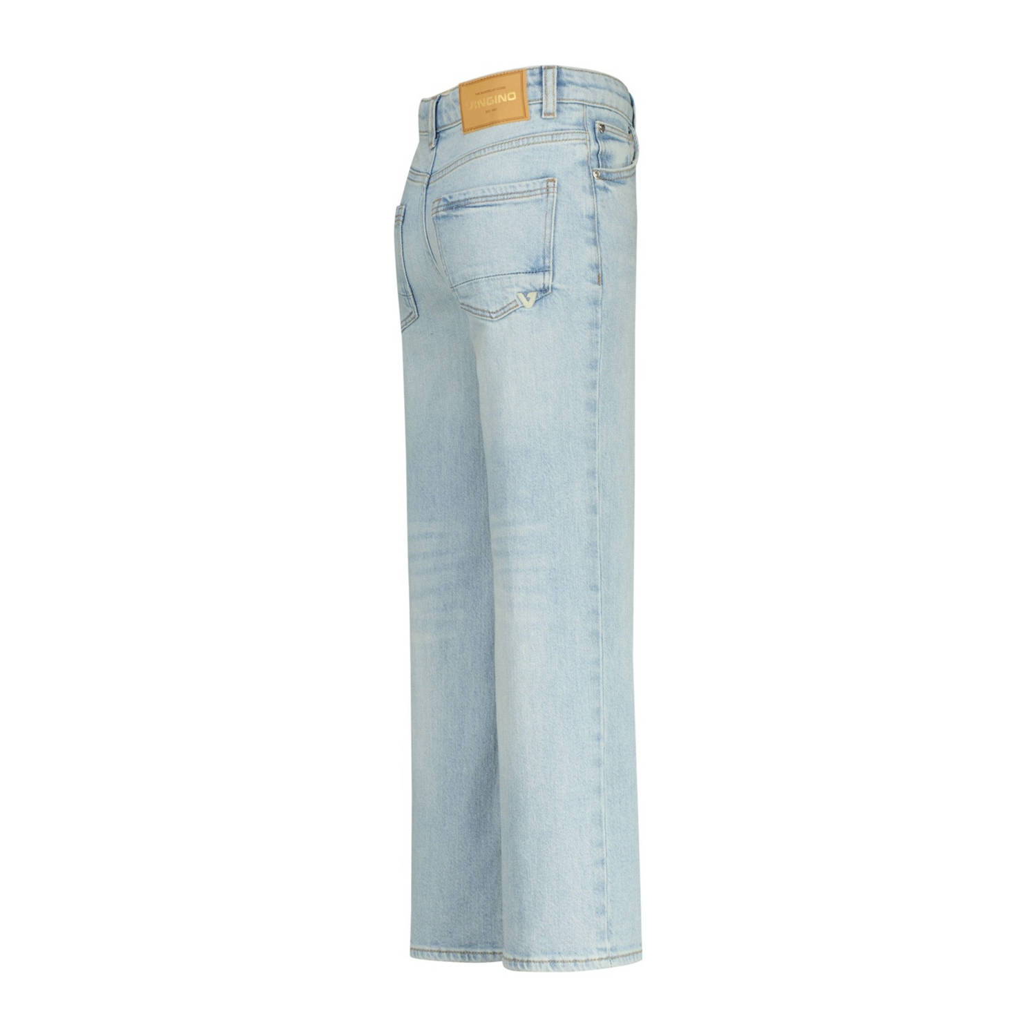 Vingino high waist wide leg jeans light blue denim
