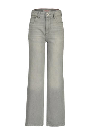 high waist wide leg jeans grey denim