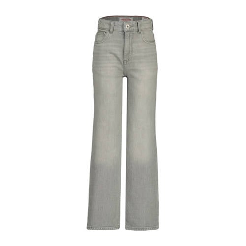 Vingino high waist wide leg jeans grey denim afbeelding