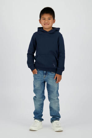 straight leg jeans medium blue denim