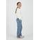 Vingino high waist wide leg jeans medium blue denim