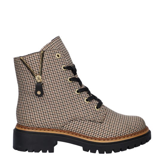 beige veterboots dames
