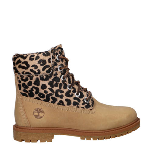 Timberland Premium 6 Inch nubuck veterboots beige/panter afbeelding