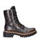 Rieker gevoerde veterboots met panterprint bruin
