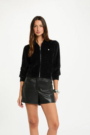 gebreid vest zwart
