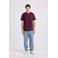 America Today regular T-shirt burgundy
