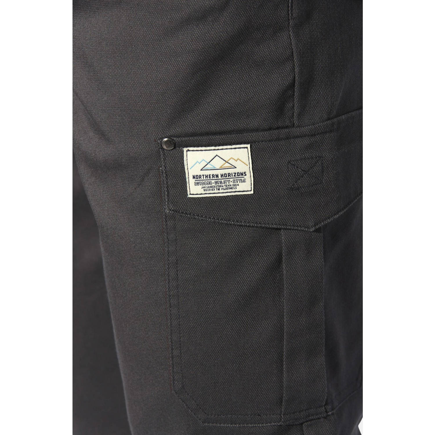 Jan Vanderstorm loose fit broek HARSEN Plus Size grijs