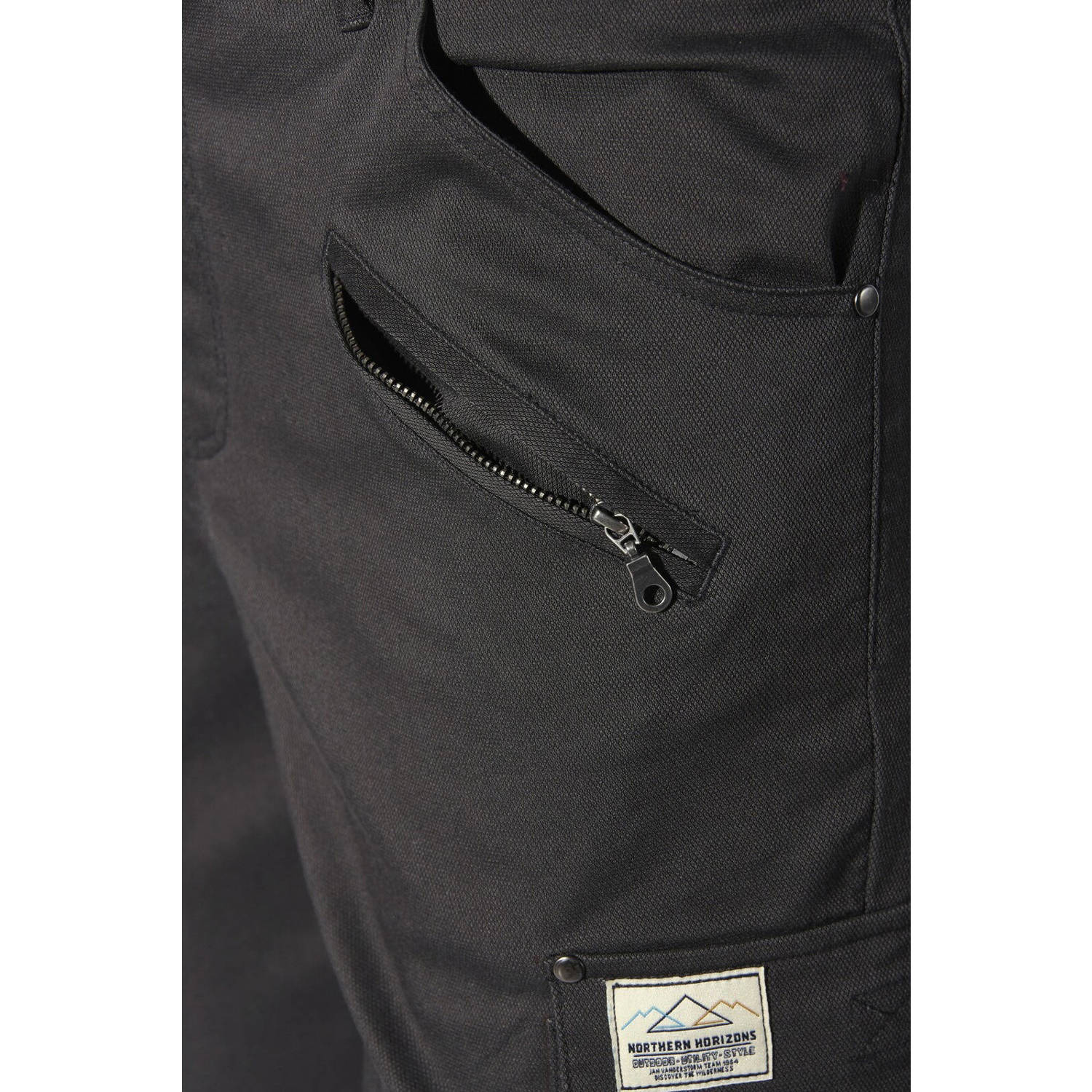 Jan Vanderstorm loose fit broek HARSEN Plus Size grijs