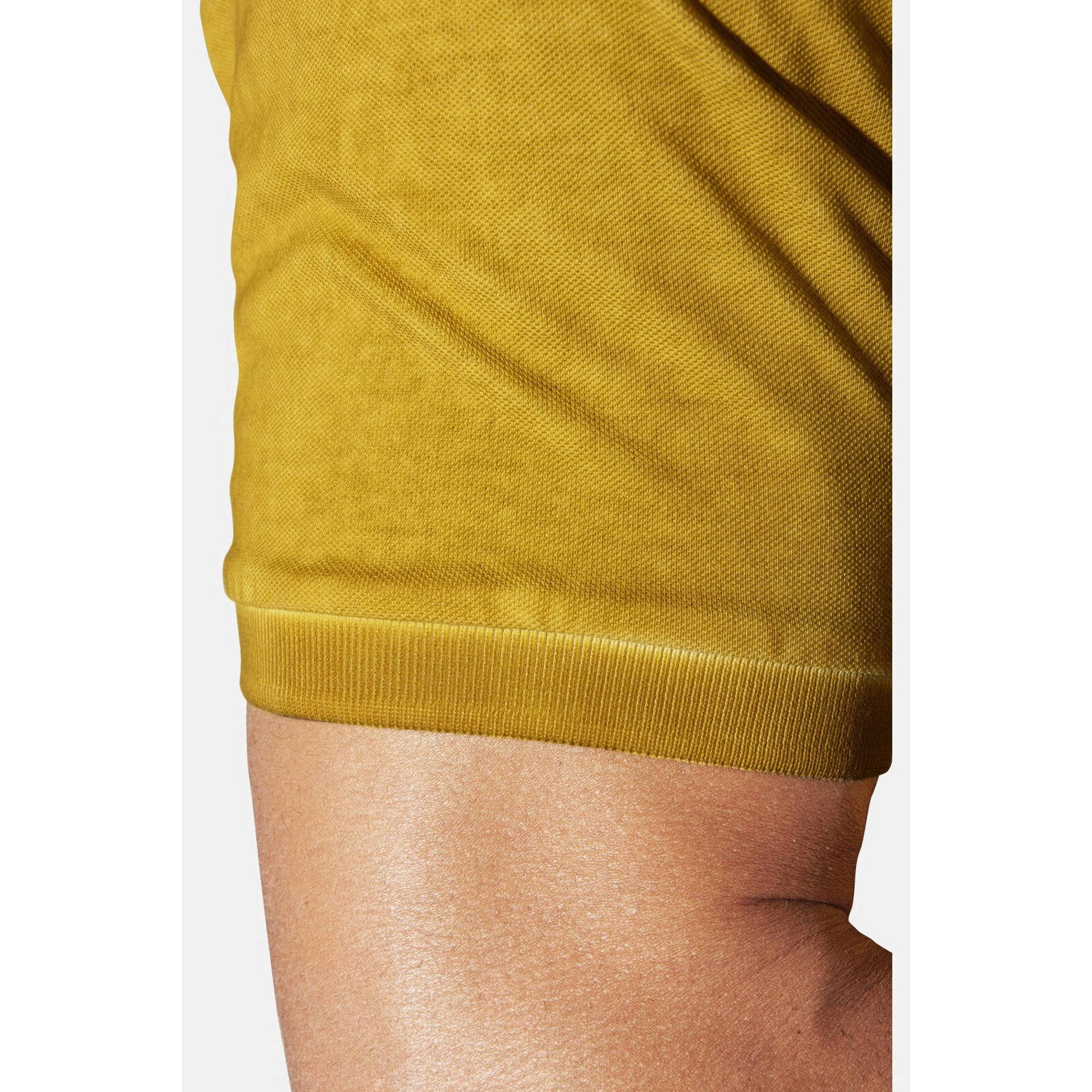 Jan Vanderstorm loose polo MORKSTAD Plus Size geel