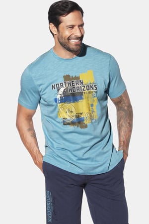 loose T-shirt NORHEIM Plus Size lichtblauw