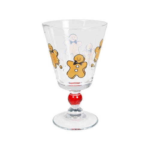 Blond Amsterdam kerst wijnglas afbeelding