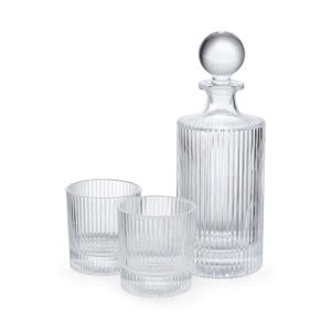 whiskyset (3-delig) (incl. decanteerkaraf en 2 glazen)